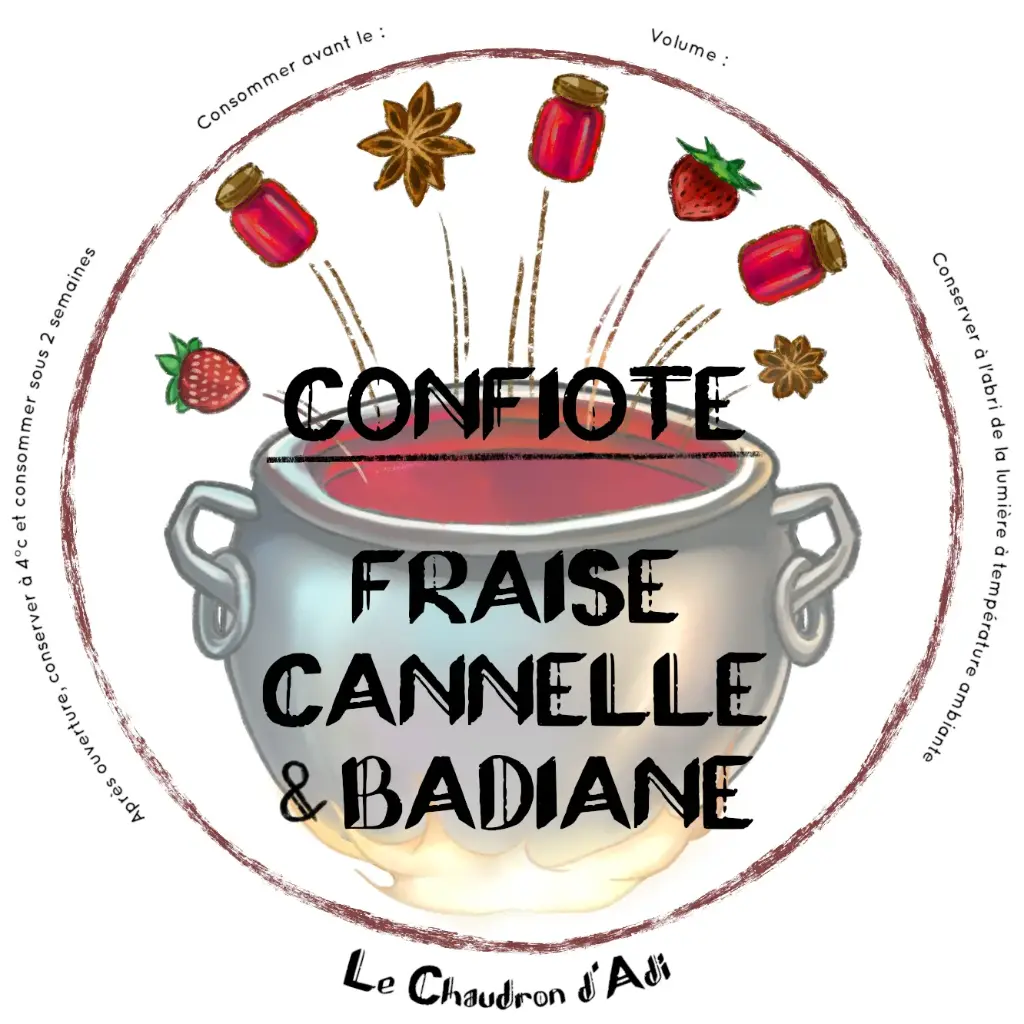 Confiote Fraise Cannelle Badiane