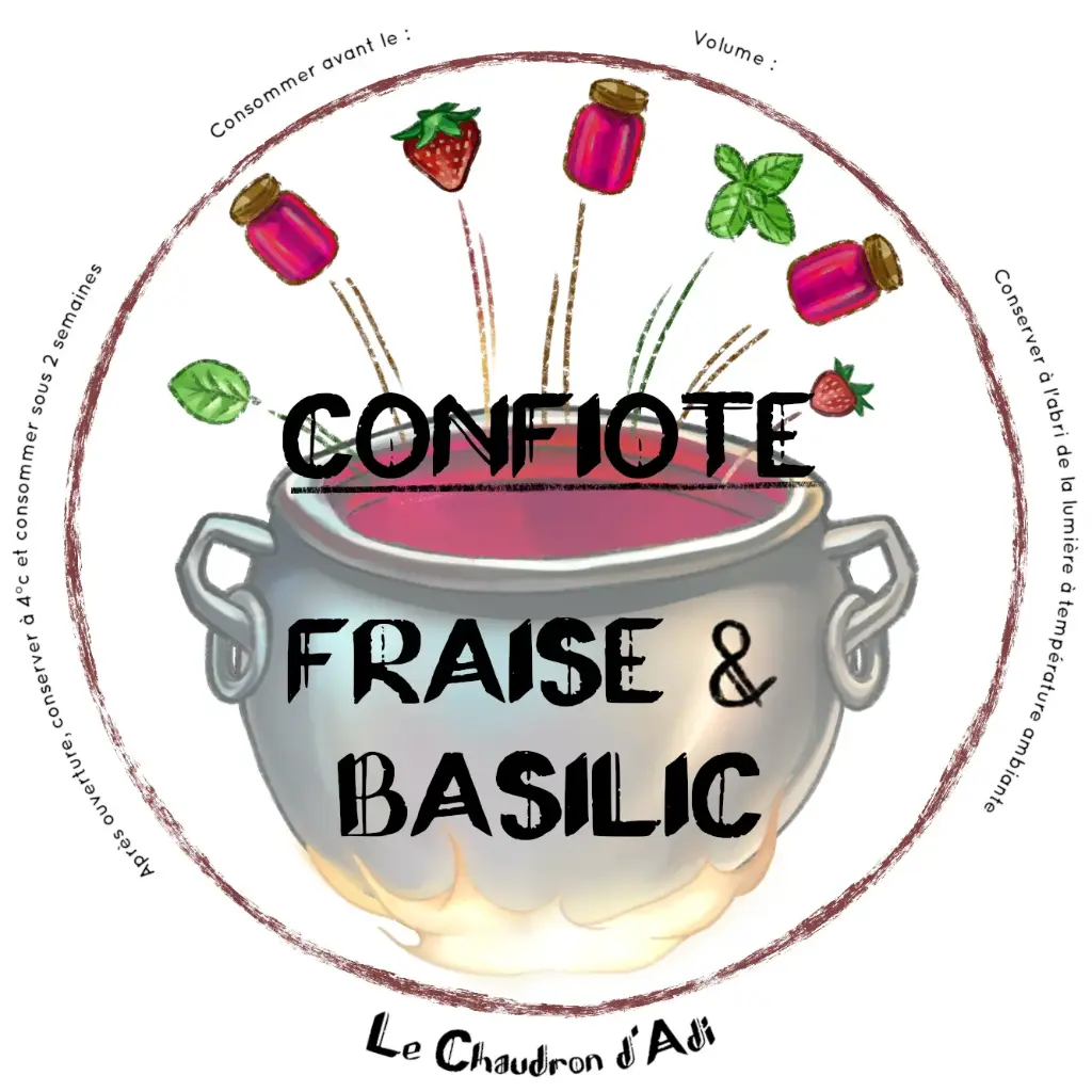 Confiote Fraise Basilic
