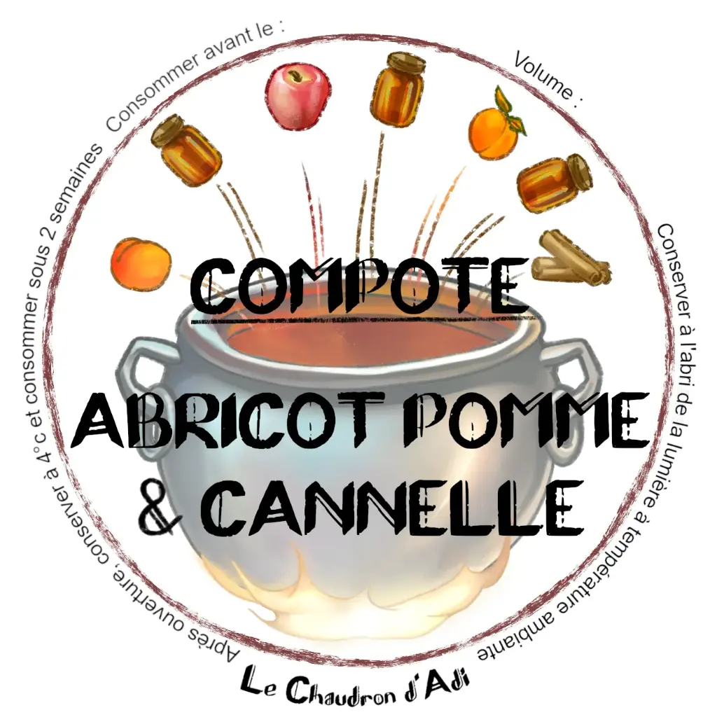 Compote Abricot Pomme Cannelle