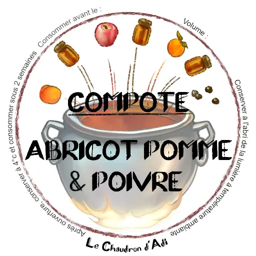 Compote Abricot Pomme Poivre